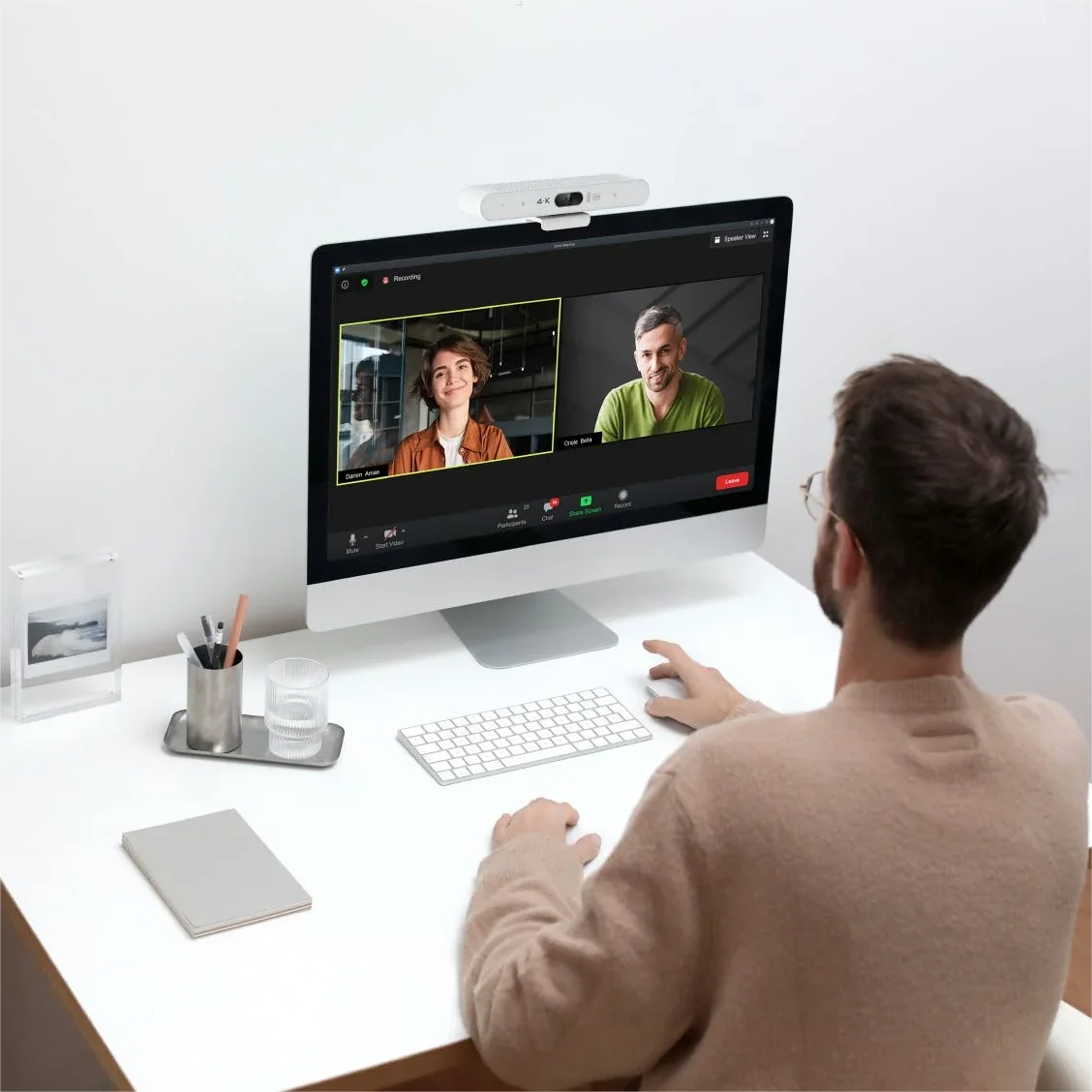 4K Video Conference System 3 In 1 Conference Room Camera Video Call 6X Digital Webcam Zoom Web Camera For Pc Laptop Computer