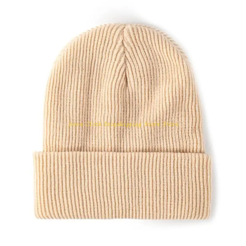 Winter Chunky Cable Knit Hats Warm Knitted Wool Cap Ski Casual Cap Unisex Beanie Hat for Men and Women for Ideal Winter 10CD view 2