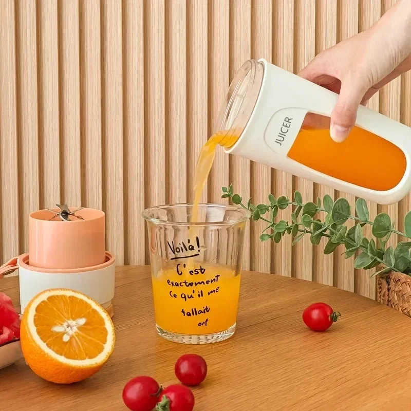 480ml Smoothies Mixer Machine with 8 Blades Mini Electric Juicer Multifunctional Vegetable Juicer Blender for Home Office Travel