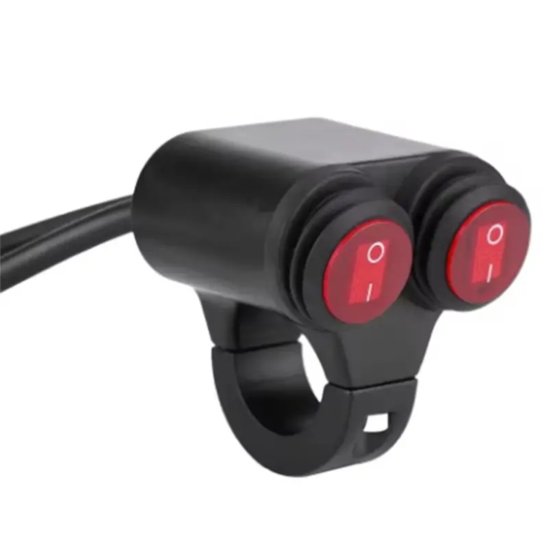 

Superior-22Mm Universal Motorcycle Handlebar Headlight Brake Fog Lights Horn Dual Control Button Switch