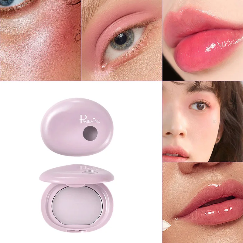 Marca de mudança de cor blush creme de dupla utilização lábio bochecha sombra creme blush coreia venda quente hidratante hidratante batom gradiente