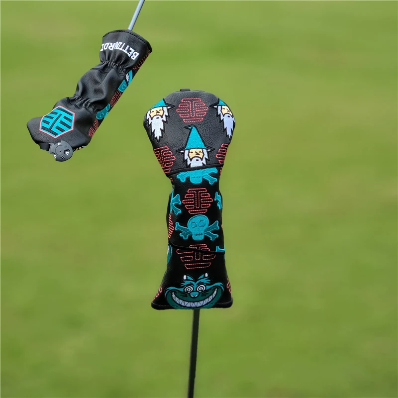 Advanced Embroidery  Golf Club Head Cover Fist Most Golf Clubs Set For Driver Fairway Hybrid Putter Covers