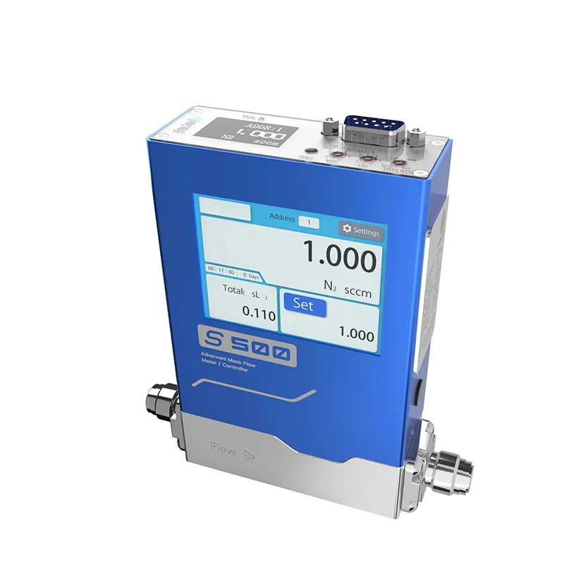 Gas Flow Controller Digital Flow Meter Adjustable Range Controller S500 for University Experiments