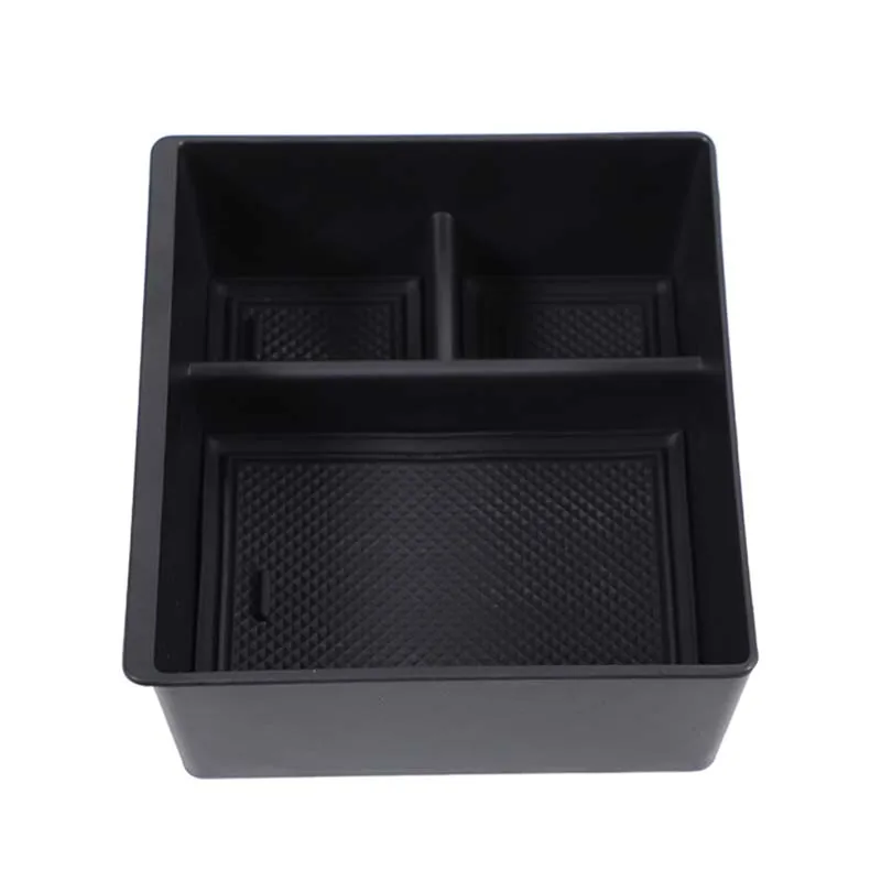 

For MG HS EHS EV 2018-2024 ABS Black Car Centre Console Organizer Armrest Storage Box Tray Interior Car Accessories