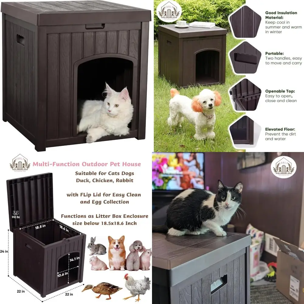 

Водонепроницаемые уличные укрытия для кошек на зиму — несколько домиков для котят, устойчивый к атмосферным воздействиям корпус для ферлов и лотков для кошек