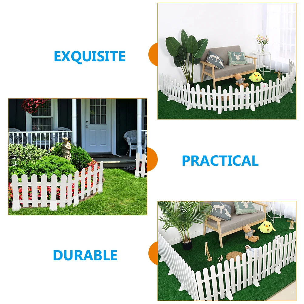 4 Pcs Stable Fence Support Base The Matching Color Fences Garden Stand Plastic Parts Accessories White Reinforcement