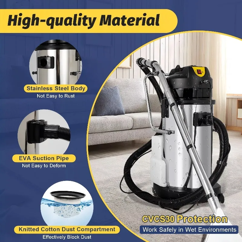 20L 30L 60L Commercial Carpet and Sofa Cleaner Machine Carpet Vacuum Extractor for Sale