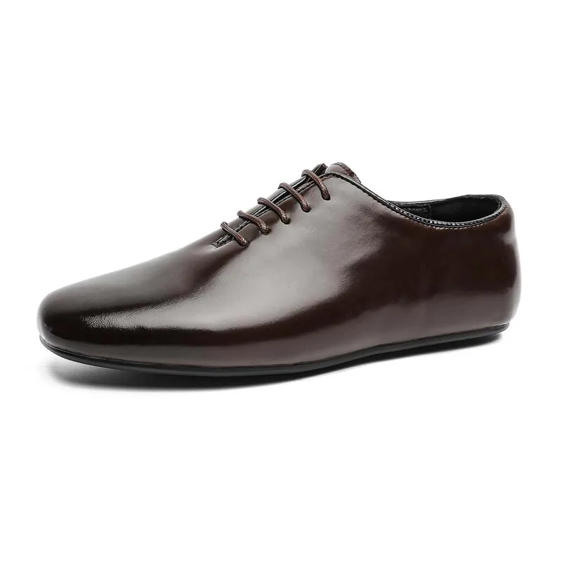 

New High-end Formal Wear Retro Men Breathable Casual Shoes Soft Soled Commuting Business Derby Shoes
