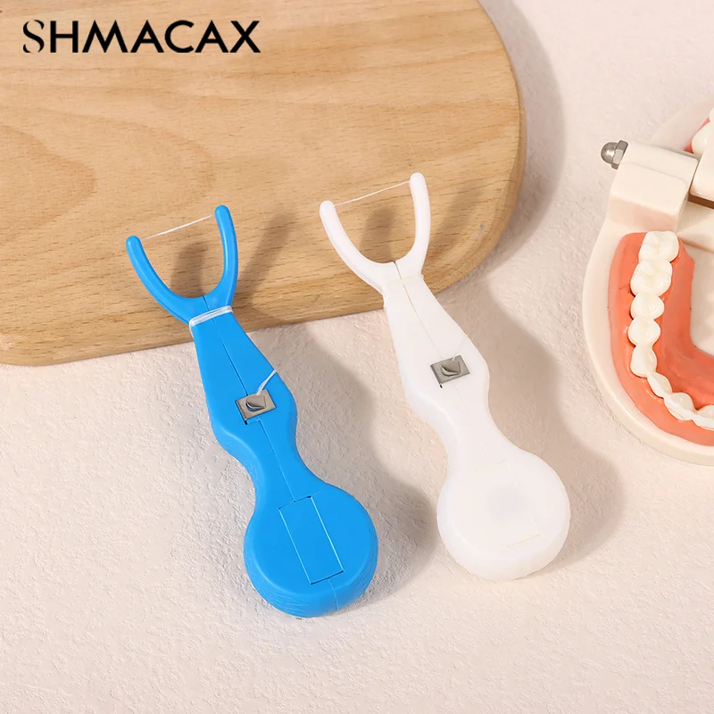 1 Pcs Dental Floss Holder Aid Oral Picks Rack Teeth Care Interdental Cleaning Breath Fresh Tool