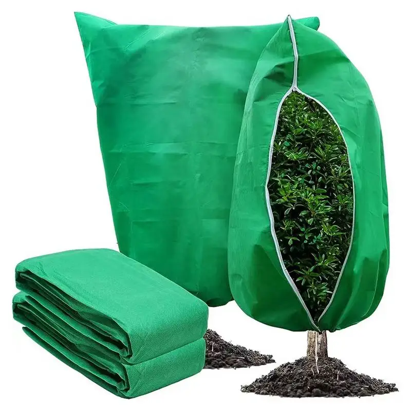 Plant Cover Frost Protection Bag Plants Protection Bag Waterproof And Warm Plant Protection Cloth Drawstring Bags For Vegetable