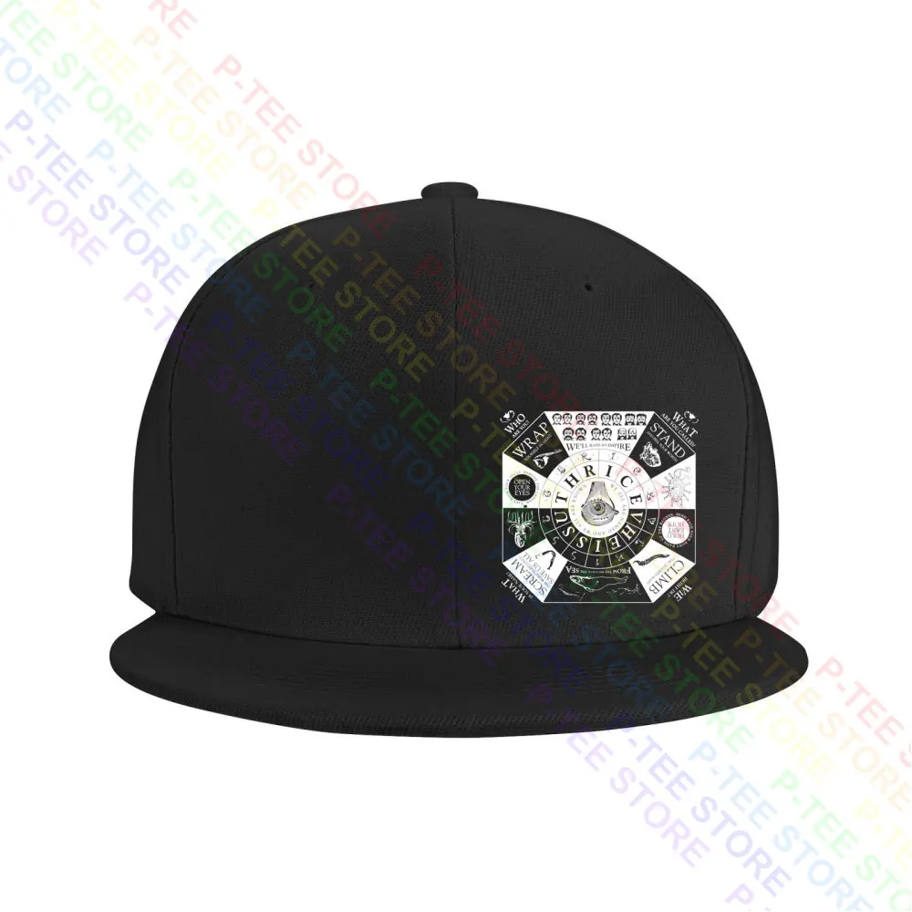 Thrice روك باند قبعة بيسبول الرسم ، محبوك قبعة دلو ، قبعات Snapback