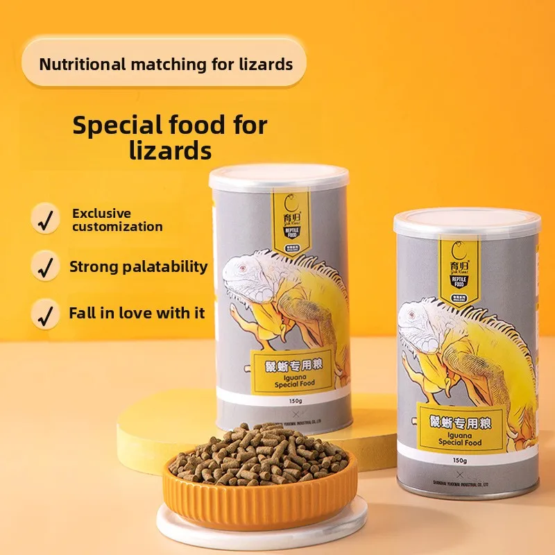

YUR KWAI Bearded Dragon Food - Premium Insect-Based Pellets for All Life Stages (Juvenile/Adult)-Calcium Enriched Lizard Diet
