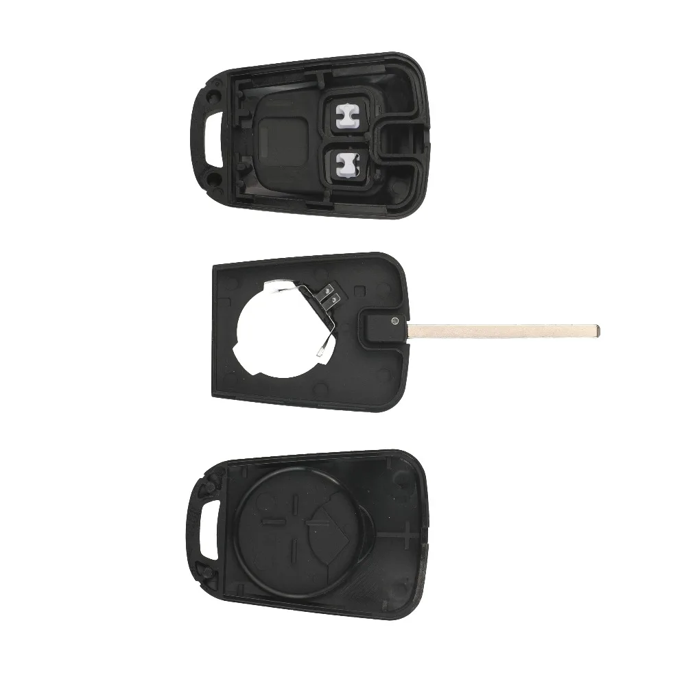 

jingyuqin 2/3 Buttons Remote Car Key Shell for Chevrolet Camaro Sonic Cruze Malibu Volt Spark Fob Case Replacement