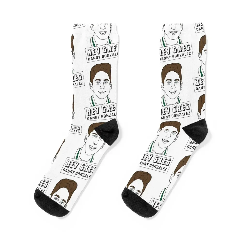 Danny Gonzalez 'Hey Greg' Design Socks cycling custom floral snow Socks For Men Women's