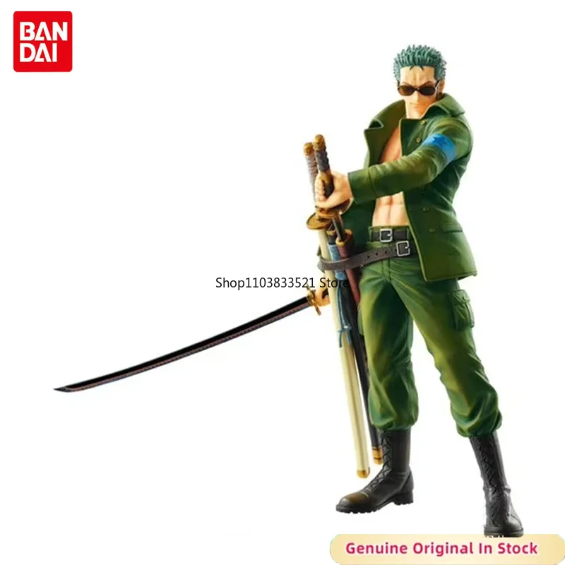 

BANDAI Original Ichiban Kuji ONE PIECE SWORDSMAN Roronoa Zoro Military Style Character Action Model Desktop Decoration
