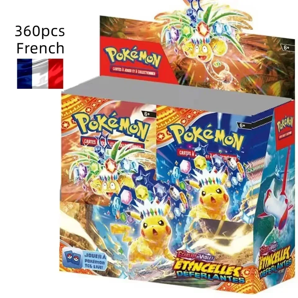 2026 New 360Pcs French TCG: Ecarlet & Violet Etsncelles Astral Radiance Obsidian Flames Booster Box  Cards 36 Pack Box