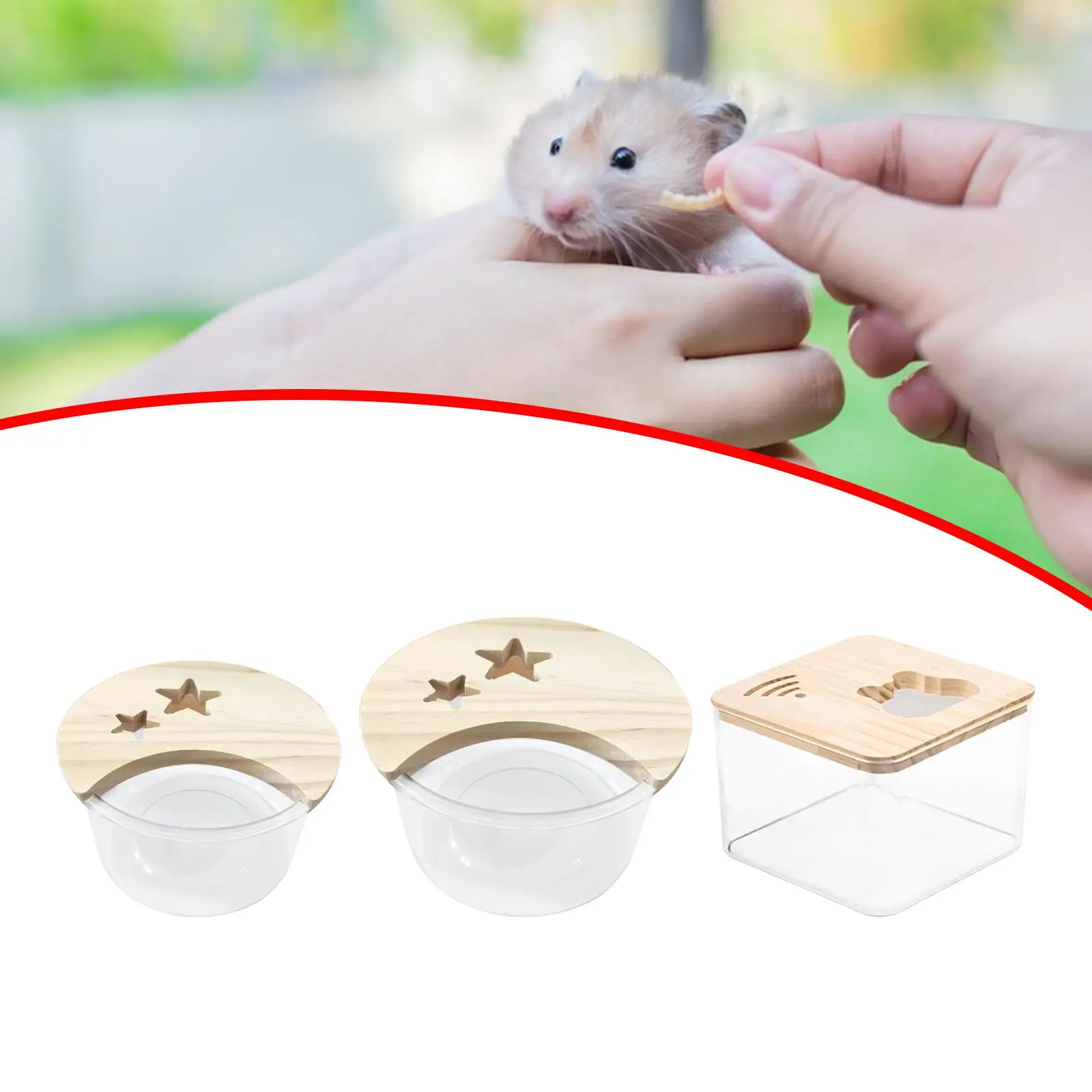 Caja de baño de arena para hámster, decoración de hábitat, inodoro para mascotas, hurón, ardillas, ratones