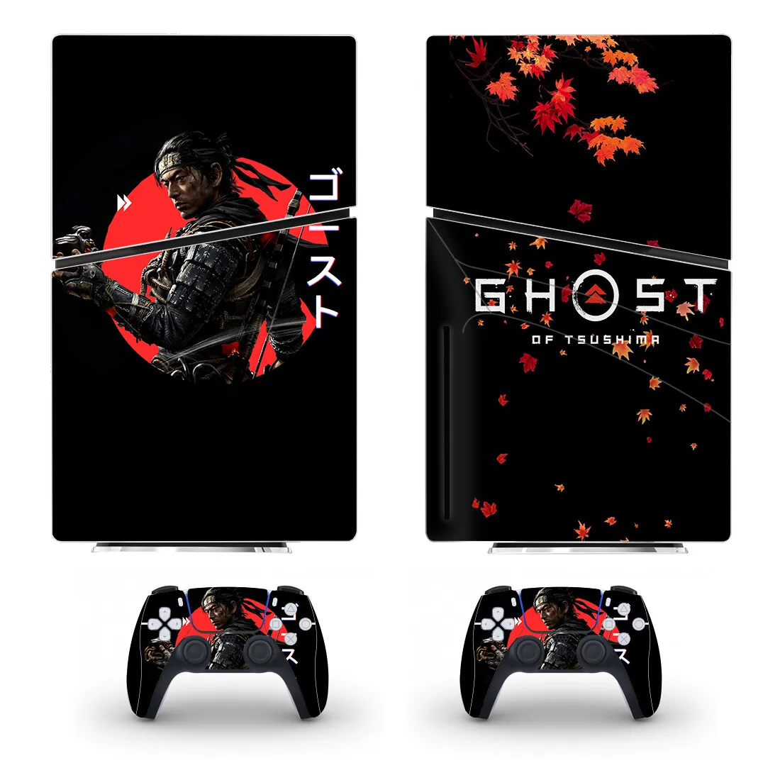 

Ghost of Tsushima PS5 Slim Disc Skin Sticker Decal Cover for Console and 2 Controllers New PS5 Slim Disk Skin Sticker Vinyl