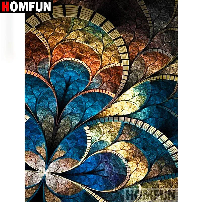 HOMFUN 5D Diamond Painting Full Drill Diamond Embroidery 