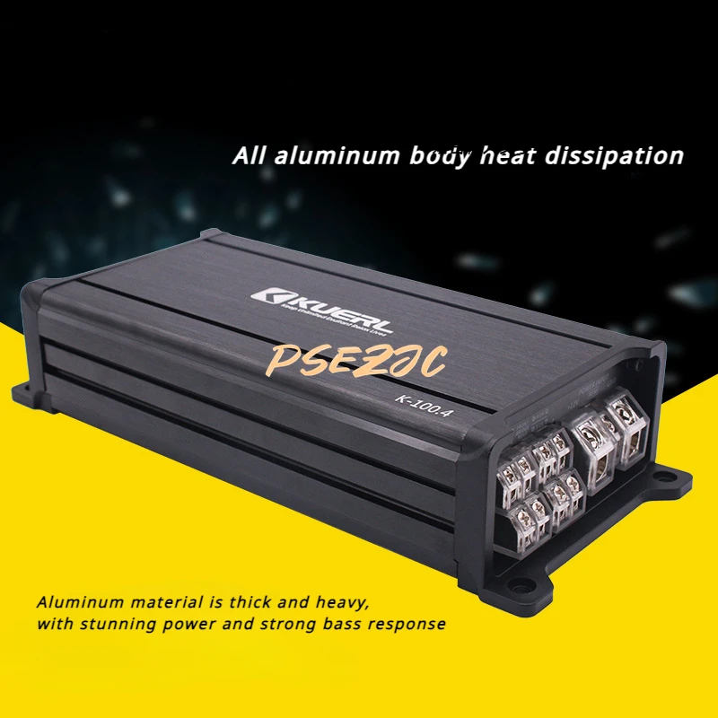 Car Audio Modification 4 * 100W High-power Amplifier, Four Channel   Improving Sound Quality Speaker