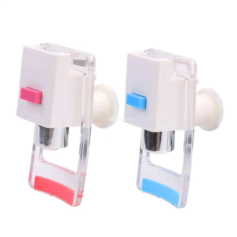 2 Pieces Water Dispenser Replacement Push Faucet with Two Water Valves Durable Dropship