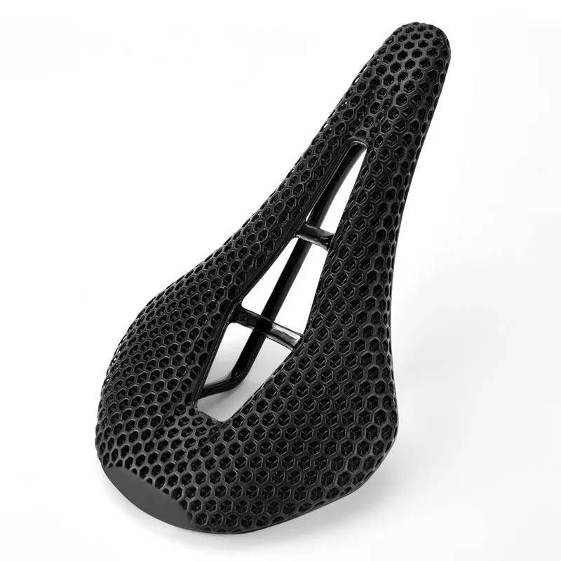 

High Quality Carbon Fiber 3D Printed Comfortable Bicycle Saddle Ultra-light Waterproof Breathable Carbon Fiber Seat Cushion