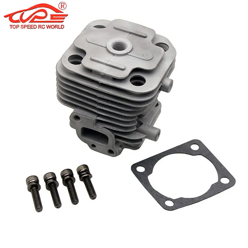 Upgrade 26CC 4 Hole Casting Cylinder Kit for Zenoah CY Rovan TSRC XJM Engine for 1/5 Rc HPI Rofun KM Baja Losi FG Goped RedCat