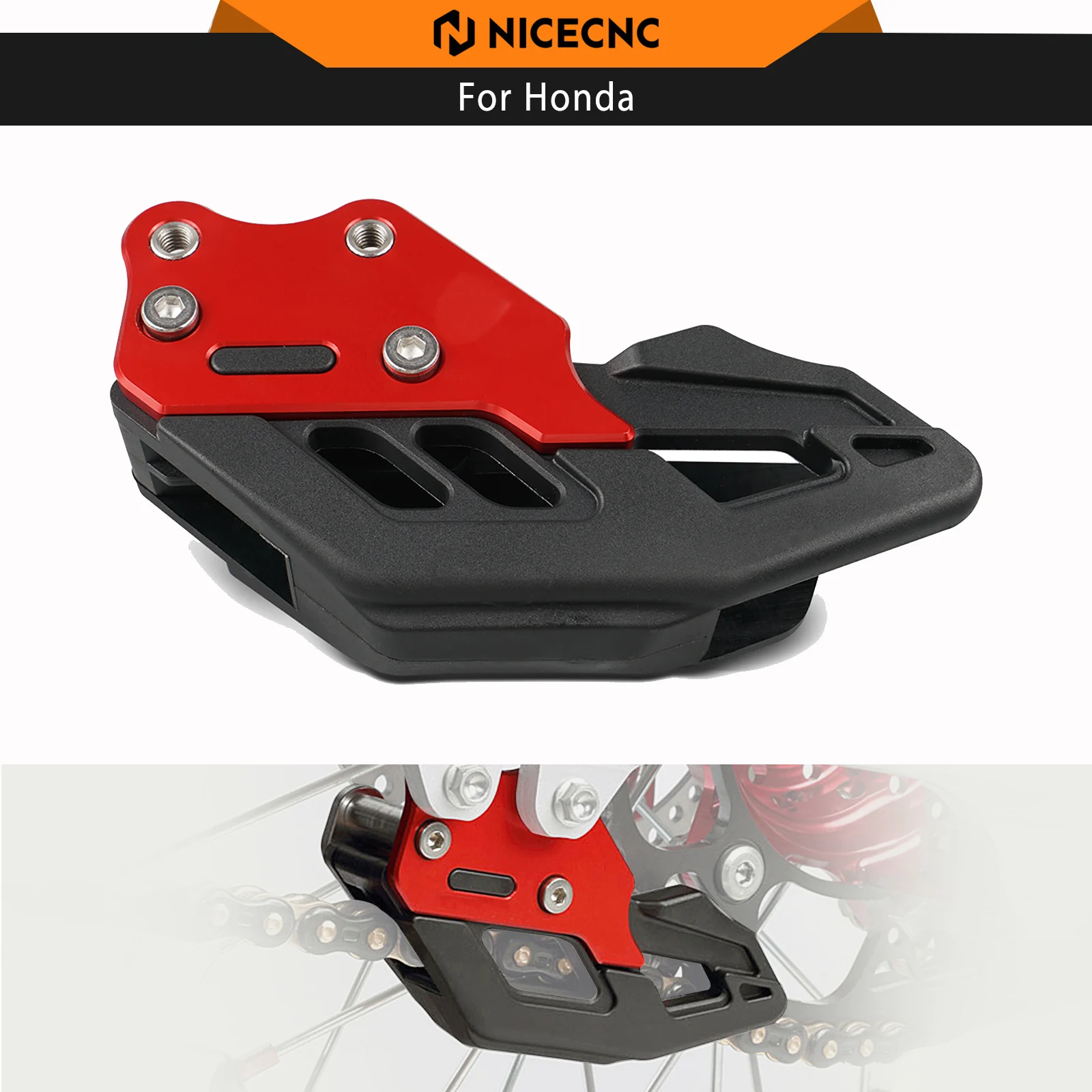 

NICECNC Chain Guide Guard For Honda CRF250L CRF250M 2012-2021 CRF300L 2021-2022 CRF250 RALLY 2018-2021 CRF300L RALLY 2021-2022