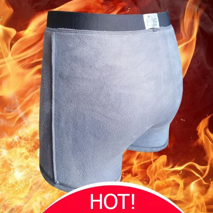 Kalhotky pánské rouno šortky zima zahuštěný teplý kalhoty high-waisted kalhot cold-proof kalhotky plyš bavlna boxerky spodky