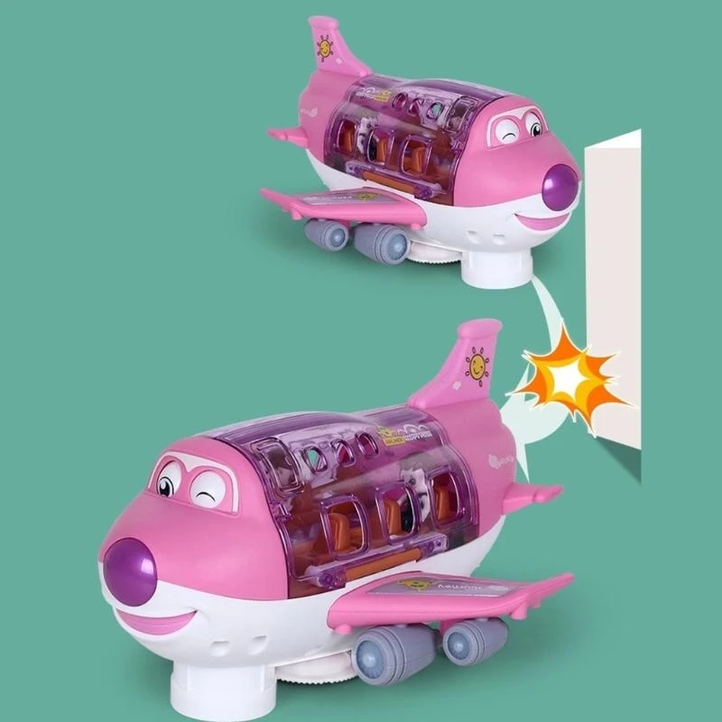 Máy bay Vị trí chơi xe với âm thanh Đèn máy bay vận chuyển khổng lồ cho bé trai