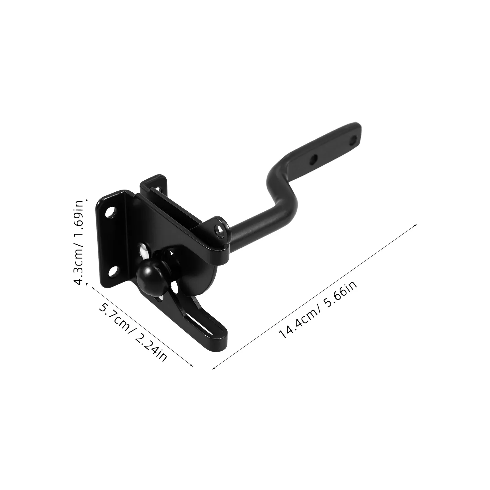 

Heavy Duty Iron Lock Hook Outdoor Garden Keyless Hardware Bolt Wood Compatible Closure Lock for Gates Fence for Wooden