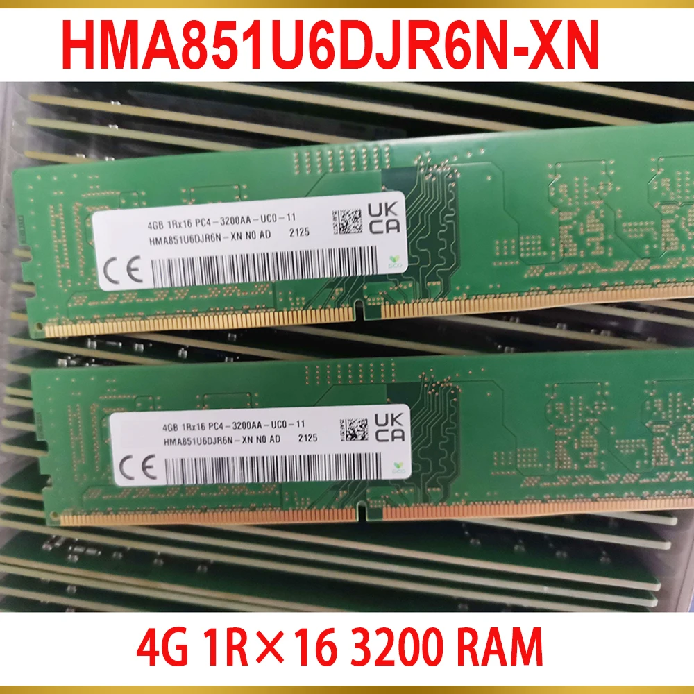 

1PCS DDR4 4GB 4G 1R×16 3200 RAM For SK Hynix Memory HMA851U6DJR6N-XN