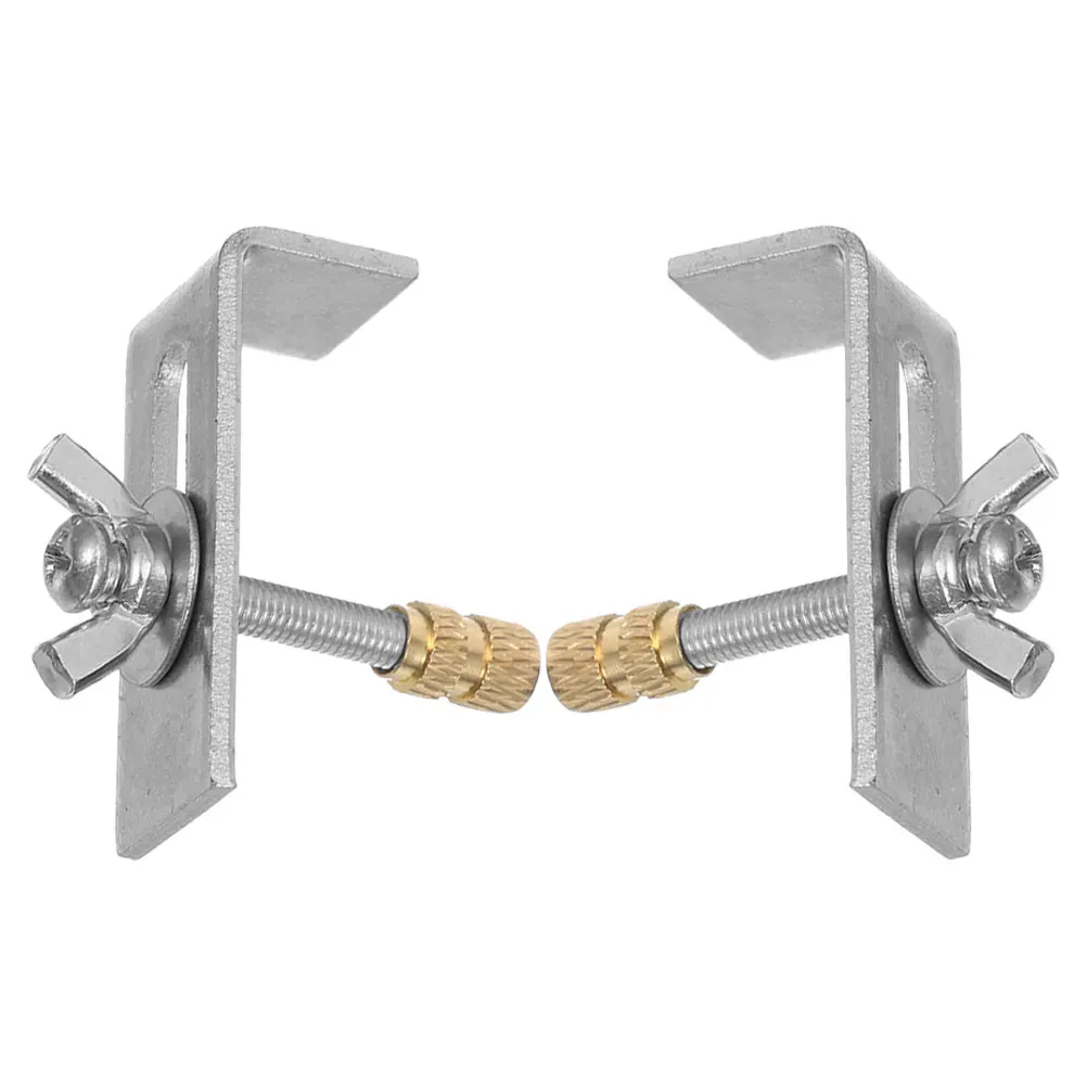 

2 Sets Heavy Duty Undermount Brackets Kitchen Bathroom Metal Fasteners Stone Screws Wall Mount Sink Clips Kitchen Sink Parts