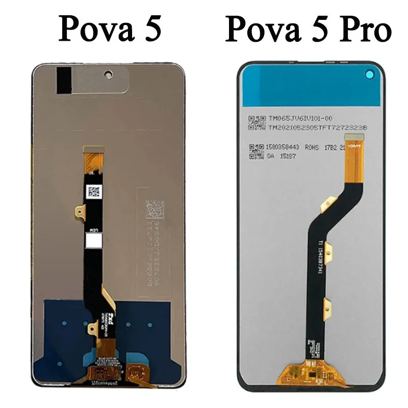 LH7n LH8n 100% New Premium Lcd For Tecno Pova 5 Display Touch Screen Digitizer Panel Assembly For Pova 5 Pro Screen Replacement