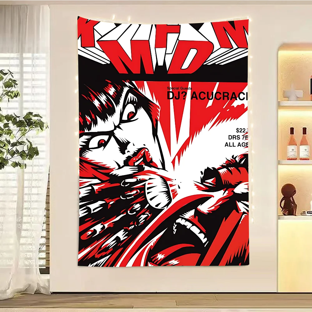 

Backdrop Fabric KMFDM Band Sign Poster Banner For New Year Party Decoration Photo Props Background Supplies