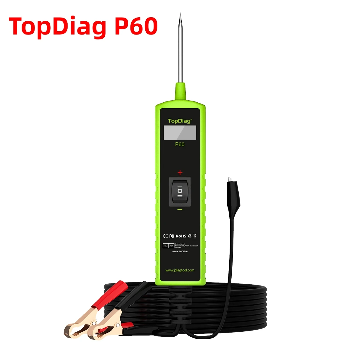 

Topdiag P60 Car Electrical System Tester Automotive Power Circuit Probe Tester 12V 24V Battery Tester Auto Diagnostic Tool