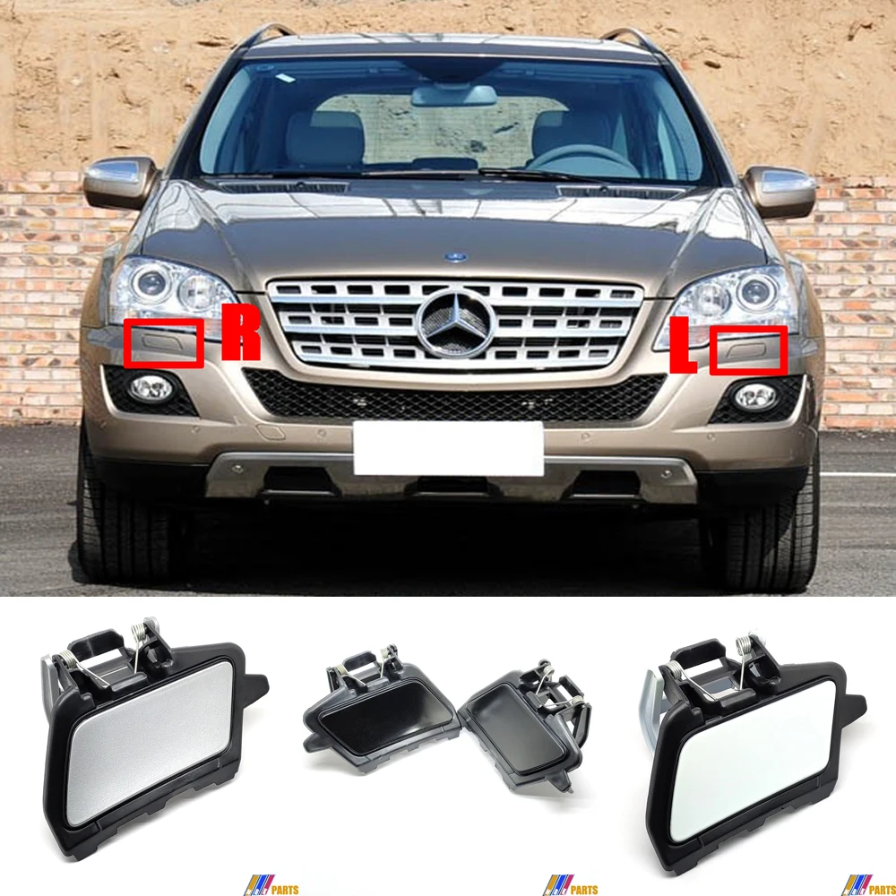 Pasuje 06-11 2in1 Mercedes-Benz ML W164 AMG linia 300 350 420 450 500 550 63 do mycia reflektorów pokrywa A1648600708 A1648600808