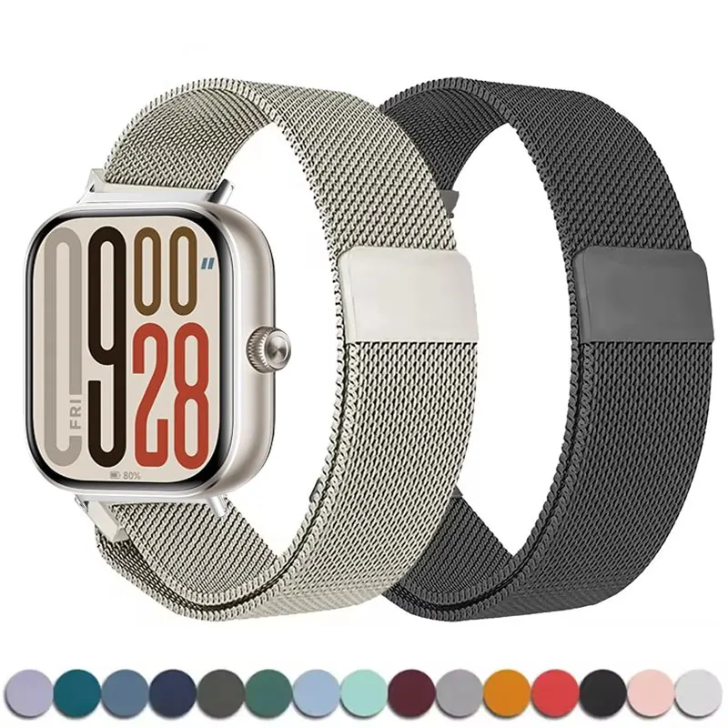 Official Milanese Band For Xiaomi Mi Band 9 Pro/8 Pro Smart Watch Accessories Correa Bracelet Replacement Redmi Watch 4/5 Strap