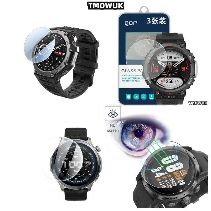 

For Amazfit Balance 2 HD Clear Screen Protector 9H Toughened Glass Anti - Scratch Balance2 Watch Film