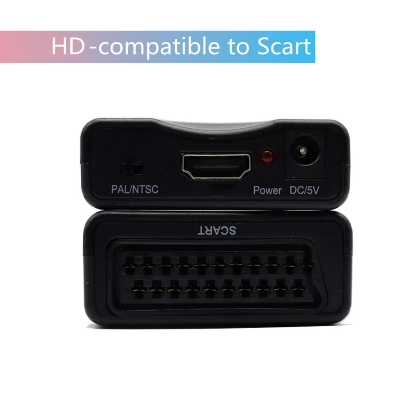 1080P SCART Video Converter with USB Cable For HDTV Box DVD Drop shipping