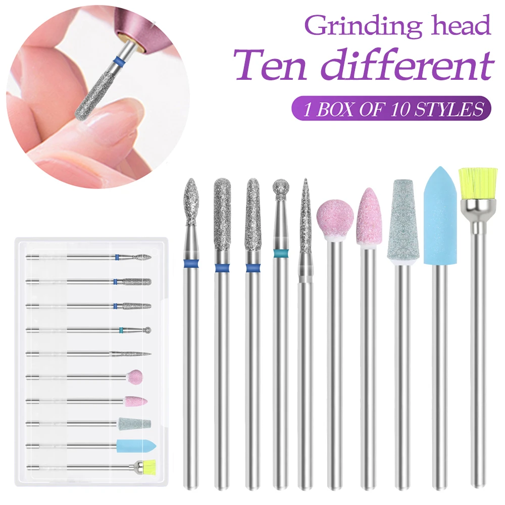 آلة تجميل الأظافر والباديكير الكهربائية المحمولة من YIKOOLIN ، مجموعة مثقاب الأظافر ، أدوات إزالة هلام الأظافر الأكريليك ، آلة تلميع الأظافر الكهربائية