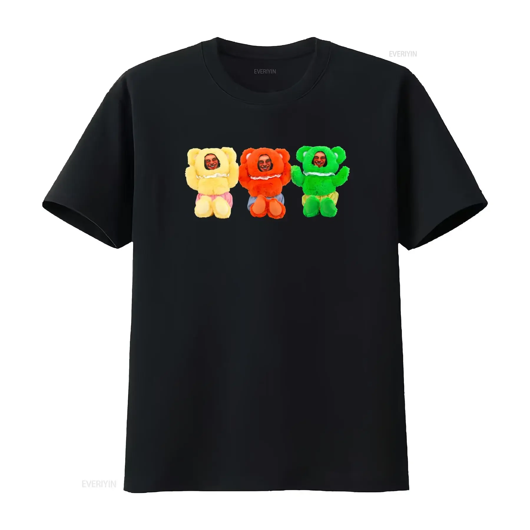 Donkey Rhubarb Aphex Twin T Shirt Vintage Music Fan Rare Design Colorful Bear Print H0923 vintage Washed Stylish Casual