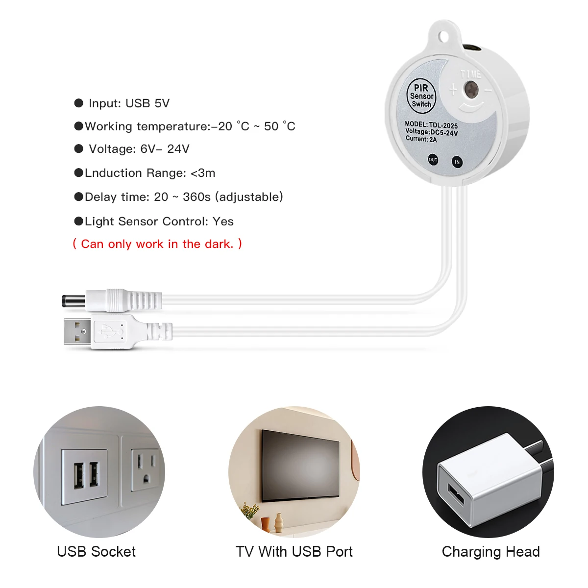 Motion Sensor COB LED Neon Strip Lights Pure Silica Gel DC5V USB Smart Human Body Induction Kitchen Bedroom Night Security Lamp
