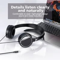 3.5mm/prise type-c casque filaire casque pliable basse stéréo mode musique écouteurs pour PC MP3 Smartphones tablette 4