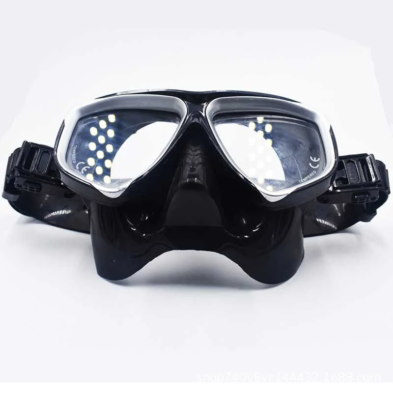 Diving goggles, swimming goggles, high-definition nose protection, integrated anti-choking, adult and children's snorkeling