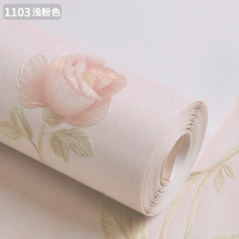 

American Rustic Vintage Vine Wall Papers Home Decor Non Woven Embossed Wallpaper Roll for Living Room Bedroom Decoration Mural