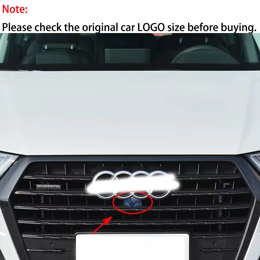 ZJCGO Car Front View LOGO Parking Camera AHD 1080P Night Vision for Audi Q7 SQ7 4M 2016 2017 2018 2019 2020 2021 2022