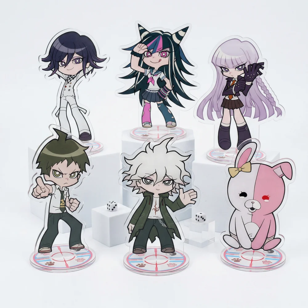Image of 10 cm Q-Version Danganronpa Acryl-Standfigur Nagito Chiaki Kokichi Kyoko Anime Desktop-Dekoration Geburtstagsgeschenk Sammlerstück
