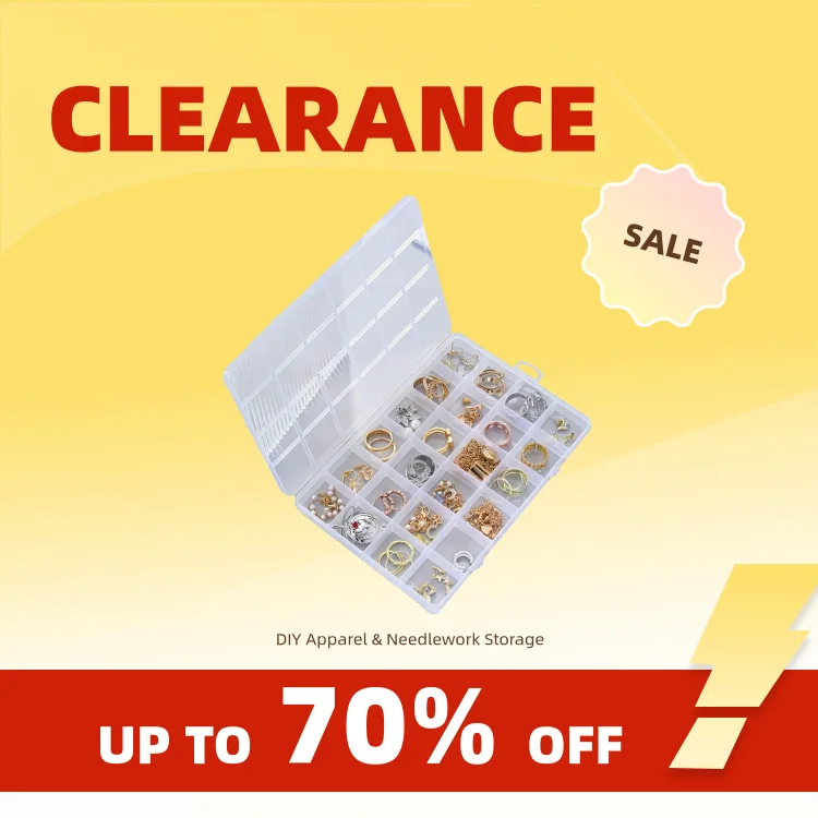 Clearance_24 Grid Plastic Organizer Jewelry Storage Box Container Transparent Shape Art DIY Crafts Jewelry Fishing Tackles Whole