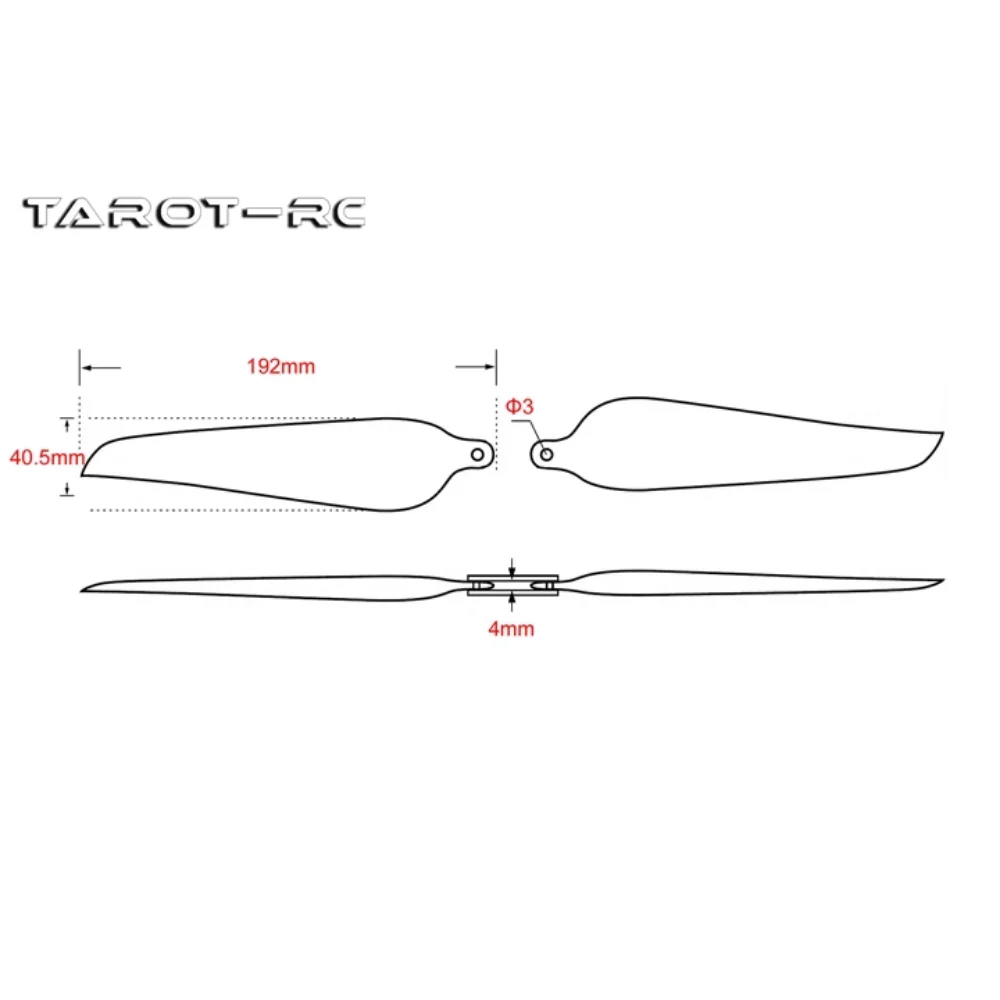 Hélice dobrável de fibra de carbono para multicopter de longo alcance, 1655, TL3030, 1655CW, 2CW e 2CCW, 4pcs